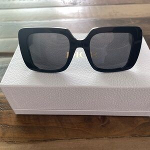 Dior Black Oversized Square Sunglasses